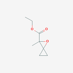 molecular formula C8H12O3 B071555 Ethyl 2-methyl-1-oxaspiro[2.2]pentane-2-carboxylate CAS No. 171511-99-2