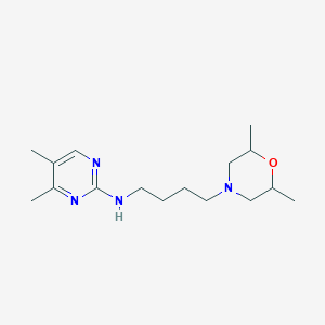 molecular formula C16H28N4O B7155568 N-[4-(2,6-dimethylmorpholin-4-yl)butyl]-4,5-dimethylpyrimidin-2-amine 