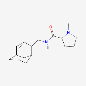 molecular formula C17H28N2O B7155634 N-(2-adamantylmethyl)-1-methylpyrrolidine-2-carboxamide 