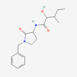 molecular formula C17H24N2O3 B7155781 N-(1-benzyl-2-oxopyrrolidin-3-yl)-2-hydroxy-3-methylpentanamide 