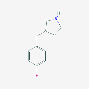 molecular formula C11H14FN B071559 3-(4-Fluorobenzyl)pyrrolidine CAS No. 193220-17-6