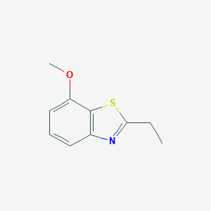 molecular formula C10H11NOS B071560 2-Ethyl-7-methoxy-1,3-benzothiazole CAS No. 163299-21-6