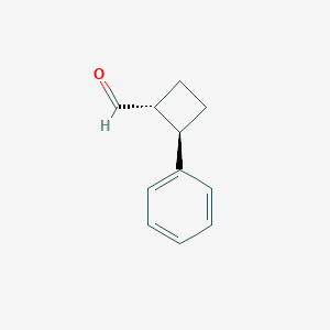 molecular formula C11H12O B071561 (1R,2R)-2-Phenylcyclobutane-1-carbaldehyde CAS No. 176172-03-5