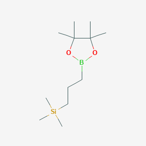 molecular formula C12H27BO2Si B071563 3-Trimethylsilyl-1-propylboronic acid pinacol ester CAS No. 165904-32-5