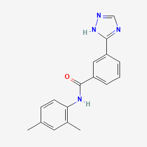 molecular formula C17H16N4O B7156789 N-(2,4-dimethylphenyl)-3-(1H-1,2,4-triazol-5-yl)benzamide 