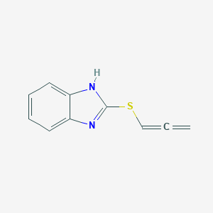 molecular formula C10H8N2S B071569 2-propa-1,2-dienylsulfanyl-1H-benzimidazole CAS No. 170942-54-8