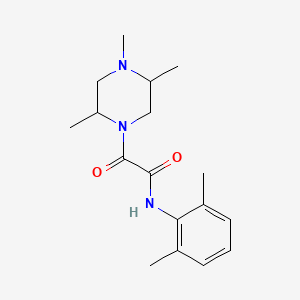 molecular formula C17H25N3O2 B7157958 N-(2,6-dimethylphenyl)-2-oxo-2-(2,4,5-trimethylpiperazin-1-yl)acetamide 