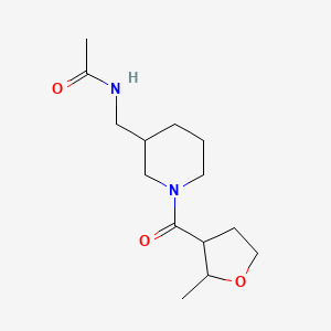 molecular formula C14H24N2O3 B7158751 N-[[1-(2-methyloxolane-3-carbonyl)piperidin-3-yl]methyl]acetamide 