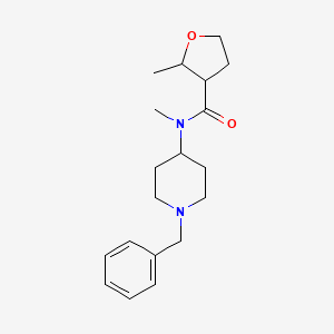 molecular formula C19H28N2O2 B7158788 N-(1-benzylpiperidin-4-yl)-N,2-dimethyloxolane-3-carboxamide 