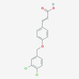 molecular formula C16H12Cl2O3 B071595 4-(3,4-二氯苄氧基)肉桂酸 CAS No. 175136-15-9