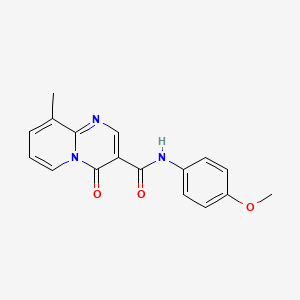 molecular formula C17H15N3O3 B7159885 N-(4-methoxyphenyl)-9-methyl-4-oxopyrido[1,2-a]pyrimidine-3-carboxamide 
