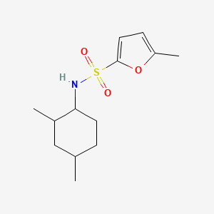 molecular formula C13H21NO3S B7160039 N-(2,4-dimethylcyclohexyl)-5-methylfuran-2-sulfonamide 