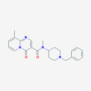 molecular formula C23H26N4O2 B7160108 N-(1-benzylpiperidin-4-yl)-N,9-dimethyl-4-oxopyrido[1,2-a]pyrimidine-3-carboxamide 