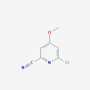 molecular formula C7H5ClN2O B071603 6-Chloro-4-methoxypicolinonitrile CAS No. 193074-46-3