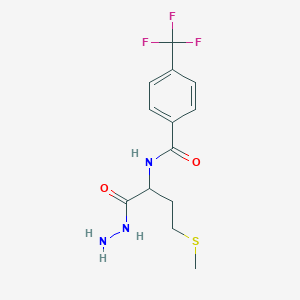 molecular formula C13H16F3N3O2S B071605 (S)-N-(1-Hydrazinyl-4-(methylthio)-1-oxobutan-2-yl)-4-(trifluoromethyl)benzamide CAS No. 175202-27-4