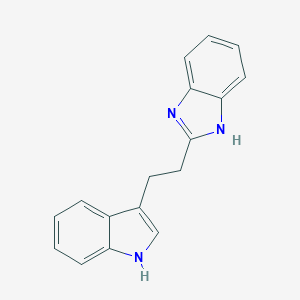 molecular formula C17H15N3 B071611 1H-Benzimidazole, 2-(2-(1H-indol-3-yl)ethyl)- CAS No. 161806-39-9