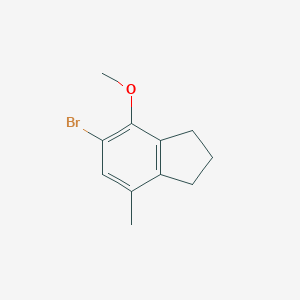 molecular formula C11H13BrO B071614 5-Bromo-4-Methoxy-7-Methylindane CAS No. 175136-09-1