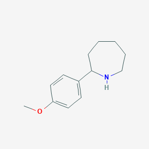 molecular formula C13H19NO B071615 2-(4-Methoxyphenyl)azepane CAS No. 168890-46-8