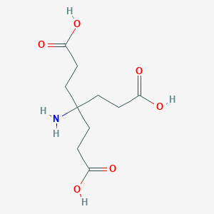molecular formula C10H17NO6 B071616 4-Amino-4-(2-carboxyethyl)heptanedioic acid CAS No. 176738-98-0
