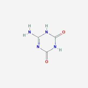 molecular formula C3H4N4O2 B071617 氨基三聚氰 CAS No. 167613-80-1