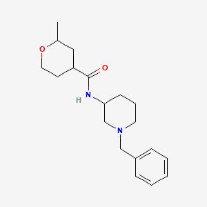 molecular formula C19H28N2O2 B7161769 N-(1-benzylpiperidin-3-yl)-2-methyloxane-4-carboxamide 