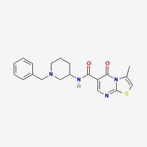 molecular formula C20H22N4O2S B7161774 N-(1-benzylpiperidin-3-yl)-3-methyl-5-oxo-[1,3]thiazolo[3,2-a]pyrimidine-6-carboxamide 