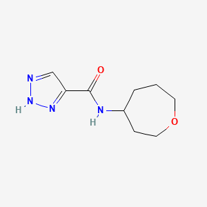 molecular formula C9H14N4O2 B7161833 N-(oxepan-4-yl)-2H-triazole-4-carboxamide 