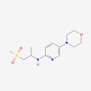 molecular formula C13H21N3O3S B7162058 N-(1-methylsulfonylpropan-2-yl)-5-morpholin-4-ylpyridin-2-amine 