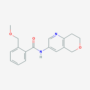 molecular formula C17H18N2O3 B7162332 N-(7,8-dihydro-5H-pyrano[4,3-b]pyridin-3-yl)-2-(methoxymethyl)benzamide 