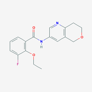 molecular formula C17H17FN2O3 B7162348 N-(7,8-dihydro-5H-pyrano[4,3-b]pyridin-3-yl)-2-ethoxy-3-fluorobenzamide 