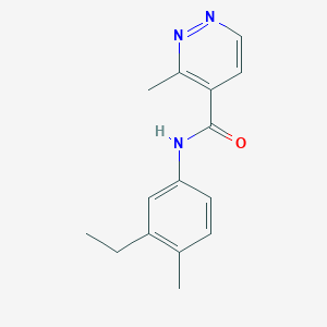 molecular formula C15H17N3O B7163013 N-(3-ethyl-4-methylphenyl)-3-methylpyridazine-4-carboxamide 
