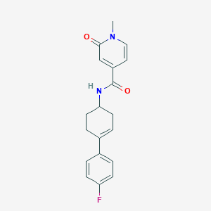 molecular formula C19H19FN2O2 B7163046 N-[4-(4-fluorophenyl)cyclohex-3-en-1-yl]-1-methyl-2-oxopyridine-4-carboxamide 
