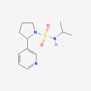 molecular formula C12H19N3O2S B7163270 N-propan-2-yl-2-pyridin-3-ylpyrrolidine-1-sulfonamide 