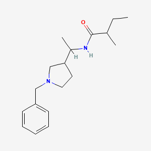 molecular formula C18H28N2O B7163605 N-[1-(1-benzylpyrrolidin-3-yl)ethyl]-2-methylbutanamide 