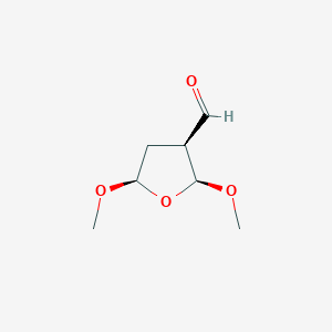 (2S,3S,5R)-2,5-Dimethoxyoxolane-3-carbaldehyde