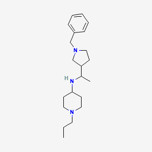 molecular formula C21H35N3 B7163803 N-[1-(1-benzylpyrrolidin-3-yl)ethyl]-1-propylpiperidin-4-amine 