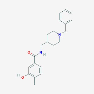 molecular formula C21H26N2O2 B7164164 N-[(1-benzylpiperidin-4-yl)methyl]-3-hydroxy-4-methylbenzamide 