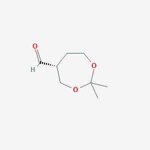 (5R)-2,2-dimethyl-1,3-dioxepane-5-carbaldehyde