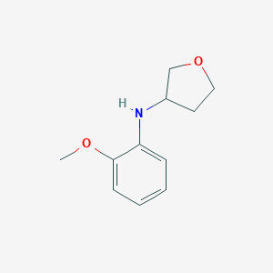 molecular formula C11H15NO2 B071648 N-(2-methoxyphenyl)oxolan-3-amine CAS No. 162851-45-8