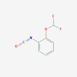 molecular formula C8H5F2NO2 B071651 2-(Difluoromethoxy)phenyl isocyanate CAS No. 186589-03-7