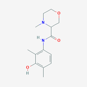 molecular formula C14H20N2O3 B7165267 N-(3-hydroxy-2,4-dimethylphenyl)-4-methylmorpholine-3-carboxamide 
