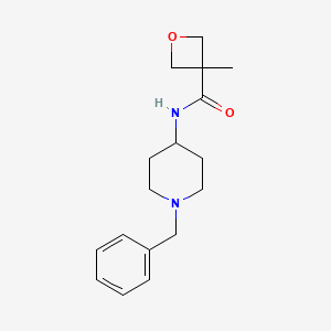 molecular formula C17H24N2O2 B7166250 N-(1-benzylpiperidin-4-yl)-3-methyloxetane-3-carboxamide 