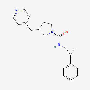 molecular formula C20H23N3O B7166432 N-(2-phenylcyclopropyl)-3-(pyridin-4-ylmethyl)pyrrolidine-1-carboxamide 