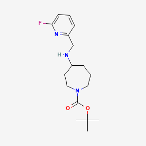 molecular formula C17H26FN3O2 B7167129 Tert-butyl 4-[(6-fluoropyridin-2-yl)methylamino]azepane-1-carboxylate 