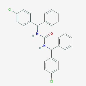 molecular formula C27H22Cl2N2O B071674 N,N'-Bis((4-chlorophenyl)phenylmethyl)urea CAS No. 160807-85-2