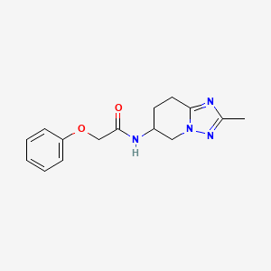 molecular formula C15H18N4O2 B7167468 N-(2-methyl-5,6,7,8-tetrahydro-[1,2,4]triazolo[1,5-a]pyridin-6-yl)-2-phenoxyacetamide 