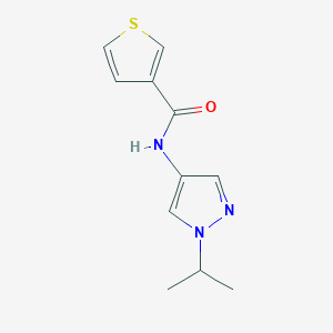 molecular formula C11H13N3OS B7167982 N-(1-propan-2-ylpyrazol-4-yl)thiophene-3-carboxamide 