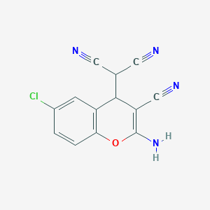 2-(2-amino-6-chloro-3-cyano-4H-chromen-4-yl)malononitrile
