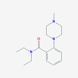 molecular formula C16H25N3O B7168920 N,N-diethyl-2-(4-methylpiperazin-1-yl)benzamide 