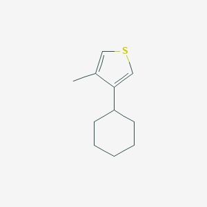 3-Cyclohexyl-4-methylthiophene